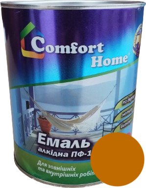 Емаль Comfort Home (2,8кг) жовто-коричнева SN022ch50 фото