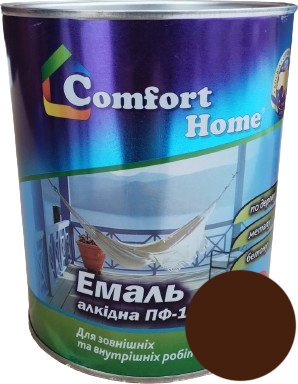 Эмаль Comfort Home (2,8кг) коричневая SN022ch52 фото