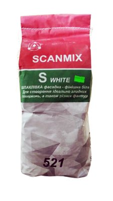 Шпаклевка финишная Scanmix S белая 521 (5кг) 733211749 фото