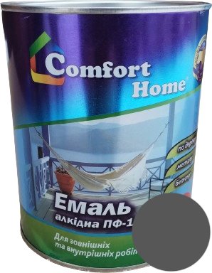 Емаль Comfort Home (2,8кг) темно-сіра SN022ch59 фото