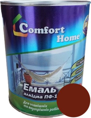 Емаль Comfort Home (2,8кг) червоно-коричнева SN022ch61 фото