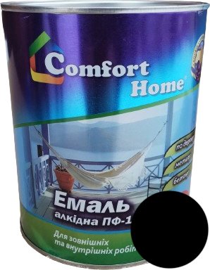 Емаль Comfort Home (2,8кг) чорна SN022ch62 фото