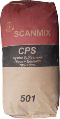 Цементно-песчаная смесь Scanmix CPS (25кг) SN01145 фото
