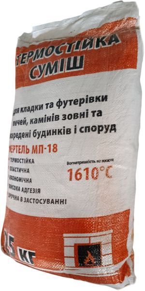 Смесь для кладки камина Майстер Original Мертель МП-18 (25кг) 72003136 фото