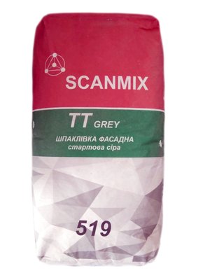 Шпаклевка фасадная Scanmix TT серая (25кг) SN00374 фото