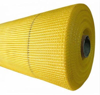 Сетка армирующая Wall Master Premium 165г/м&sup2; желая 4х4мм (50м) 112727530 фото