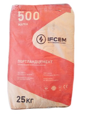 Цемент ПЦ IІ-500Р-Н IFCEM (25кг) SN014711247 фото